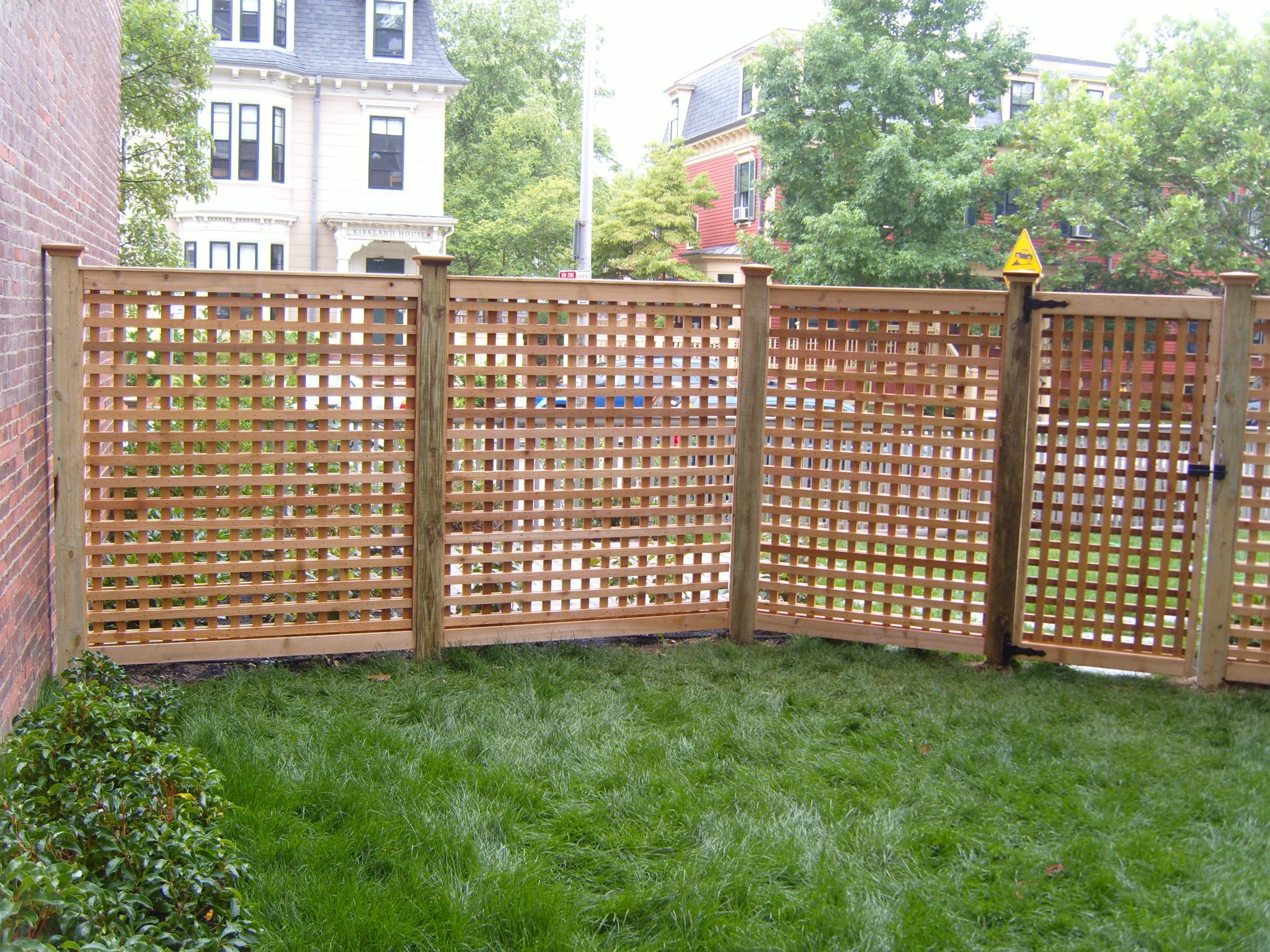 custom wood fence installation