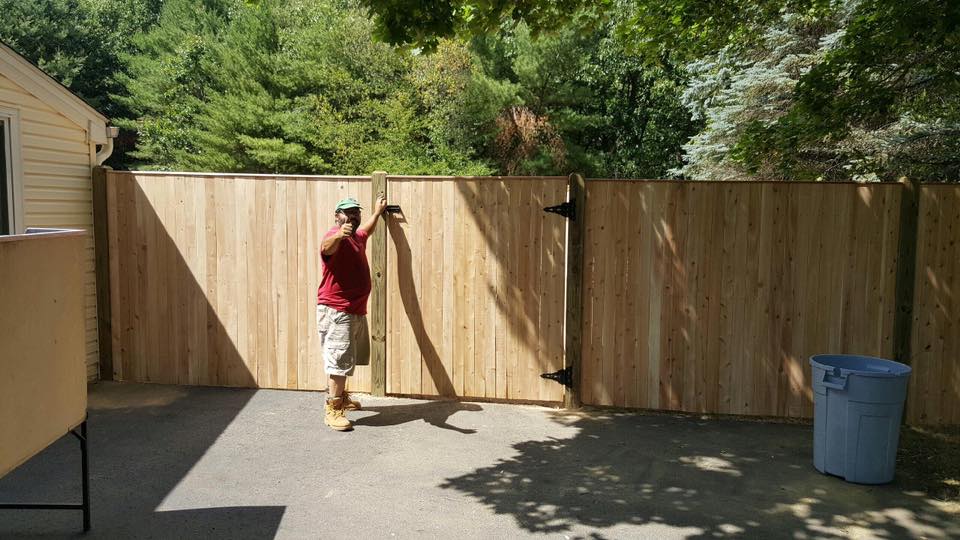 residential wooden fence massachusetts