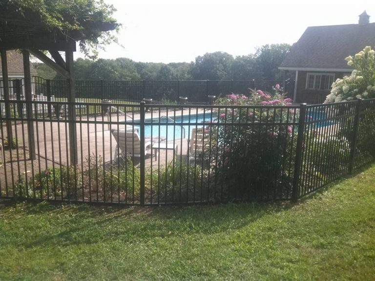 metal pool fence in massachusetts