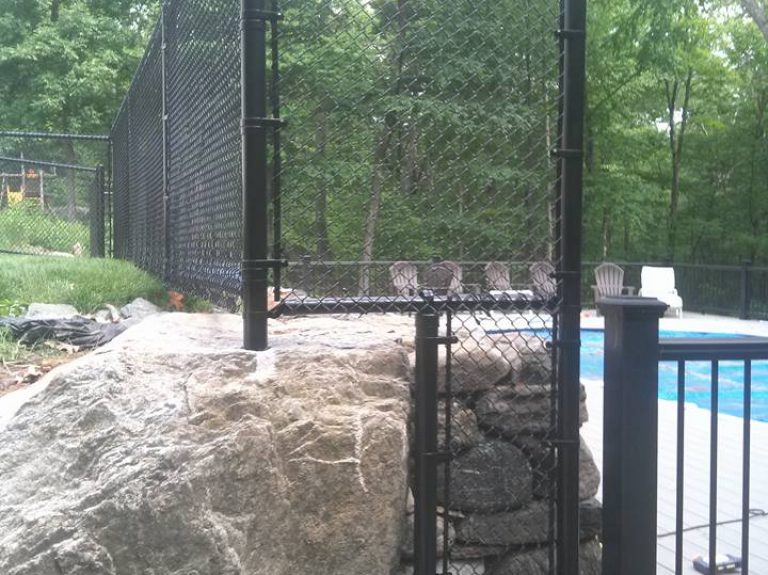 chain link pool fence in massachusetts